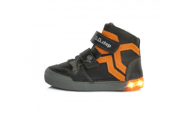 D.D.Step apavi zēniem ar LED gaismu 31-36 i. A068577BL