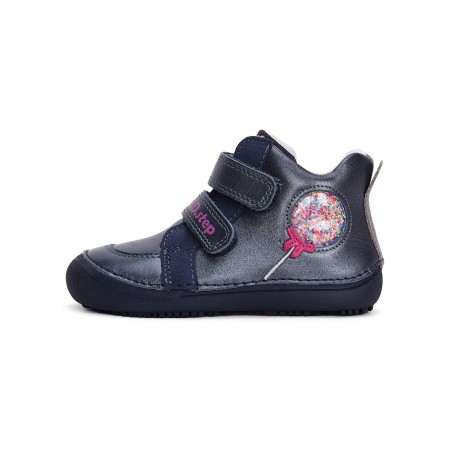 D.D-Step Barefoot tumši zilas kurpes meitenēm 31-36 i. A063-42804L