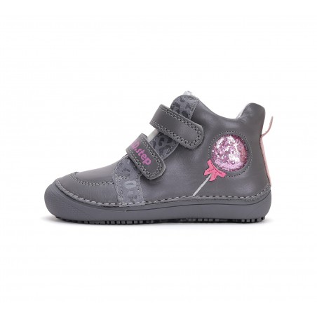 D.D-Step Barefoot pelēkas kurpes meitenēm 25-30 i. A063-42804AM