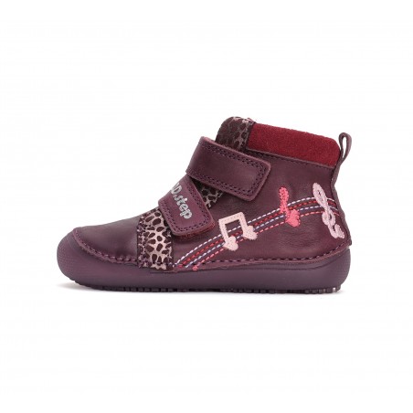 D.D.Step Barefoot sarkanas kurpes meitenēm 25-30 i. A063-42517M
