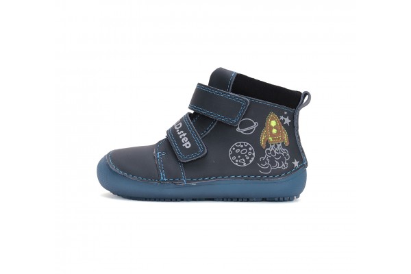 D.D.Step Barefoot tumši zilas kurpes zēniem 31-36 i. A063-42719L