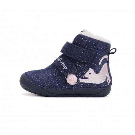 D.D.Step barefoot zābaki ar mākslīgās kažokādas oderi 20-25 i. W070-42110