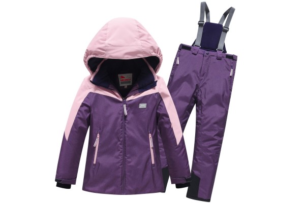 Violetinis 2 dalių Valianly žieminis kombinezonas 134-164