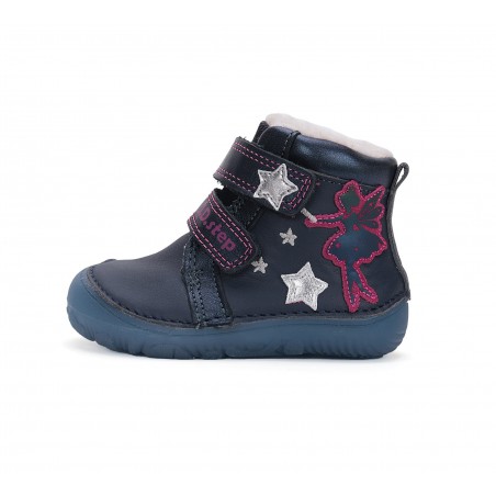 D.D.Step Barefoot apavi meitenēm ar mākslīgās kažokādas oderi 20-25 i. W073-42766
