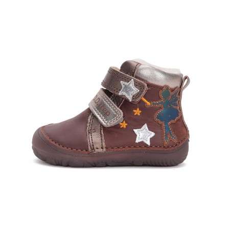 D.D.Step Barefoot apavi meitenēm ar mākslīgās kažokādas oderi  20-25 i. W073-42766A