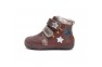1 - D.D.Step Barefoot apavi meitenēm ar mākslīgās kažokādas oderi  20-25 i. W073-42766A