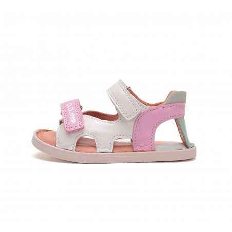 D.D.Step barefoot baltas meiteņu sandales 20-25 i. G076-51334C