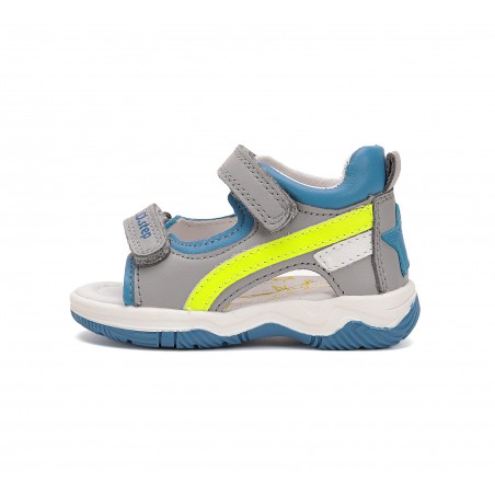 D.D.Step pelēkas sandales zēniem 19-24 i. G103-51229B