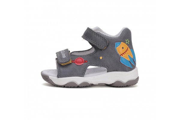 D.D.Step pelēkas sandales ar LED gaismu 20-25 i. G064-51816A D.D.Step pelēkas sandales ar LED gaismu 20-25 i. G064-51816A