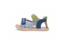 1 - D.D.Step barefoot zilas zēnu sandales 26-31 i. G076-51334M